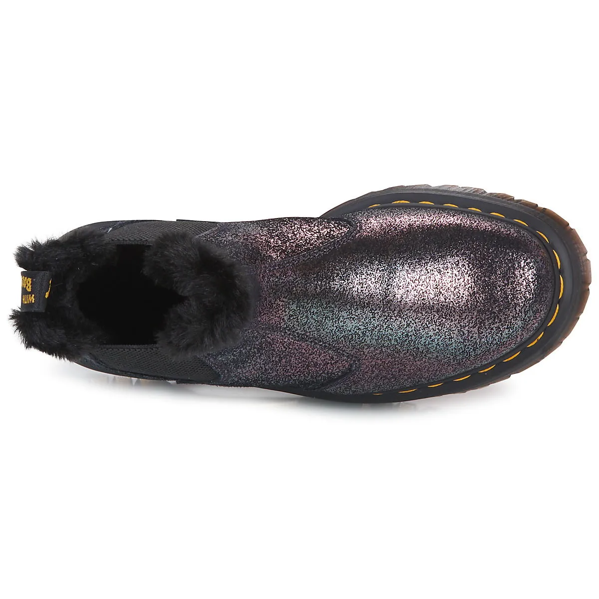 Dr. Martens 2976 Quad Fur Lined Distressed Metallic